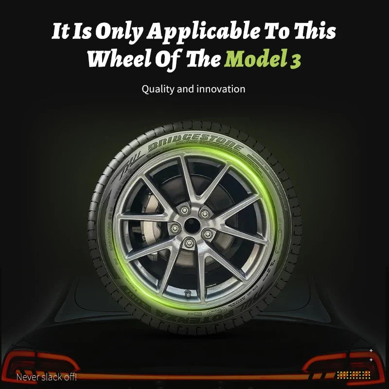 4PCS for Model 3 (2017-2023) 18 Inch Blade Wheel Cover Hubcaps Whirl Cap Rim Cover Replacement Wheel Cap Accessories for Tesla