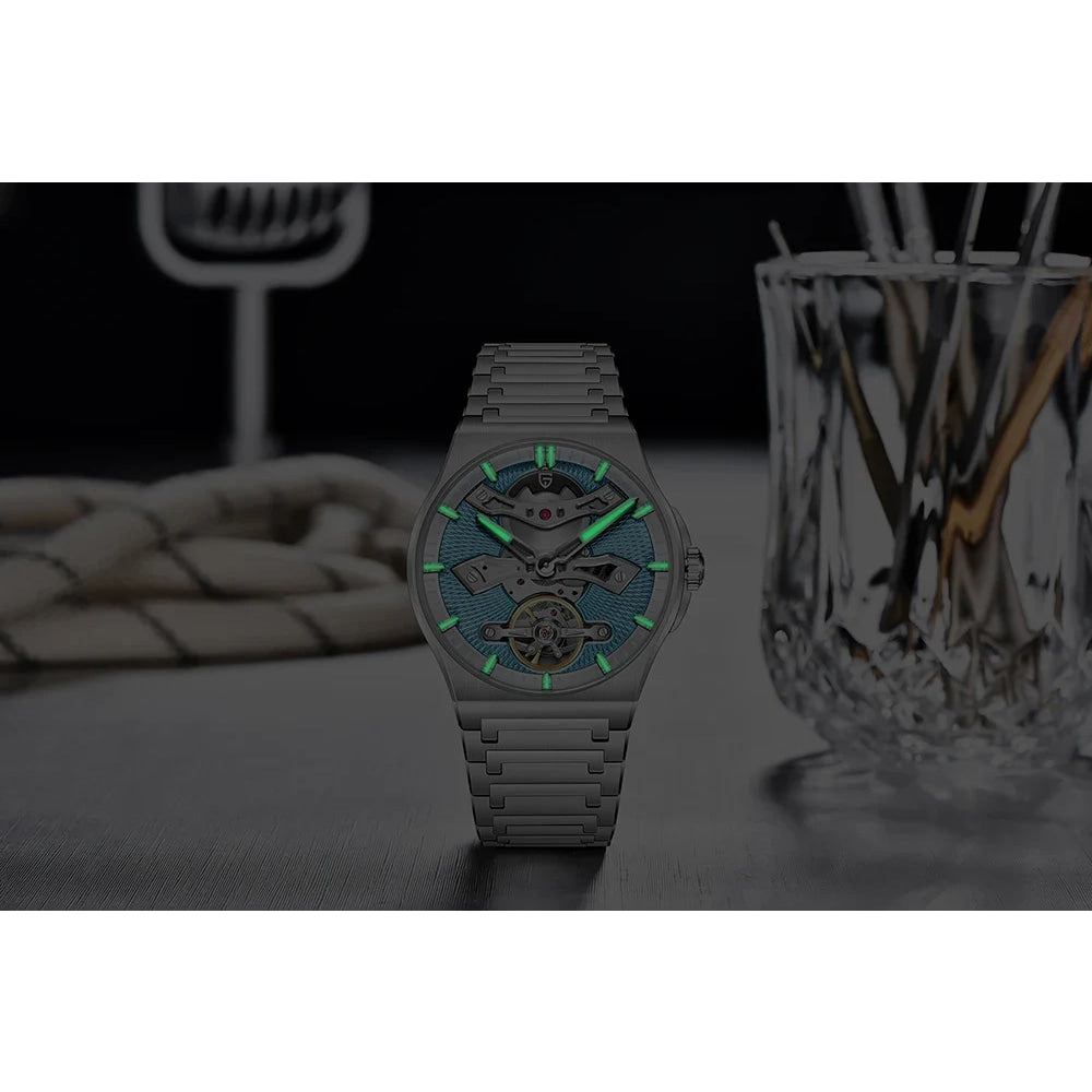 PAGANI DESIGN New 42MM Hollow Tourbillon Luxury Men Mechanical Watch Sapphire Glass Automatic Watches For Men Relojes hombres