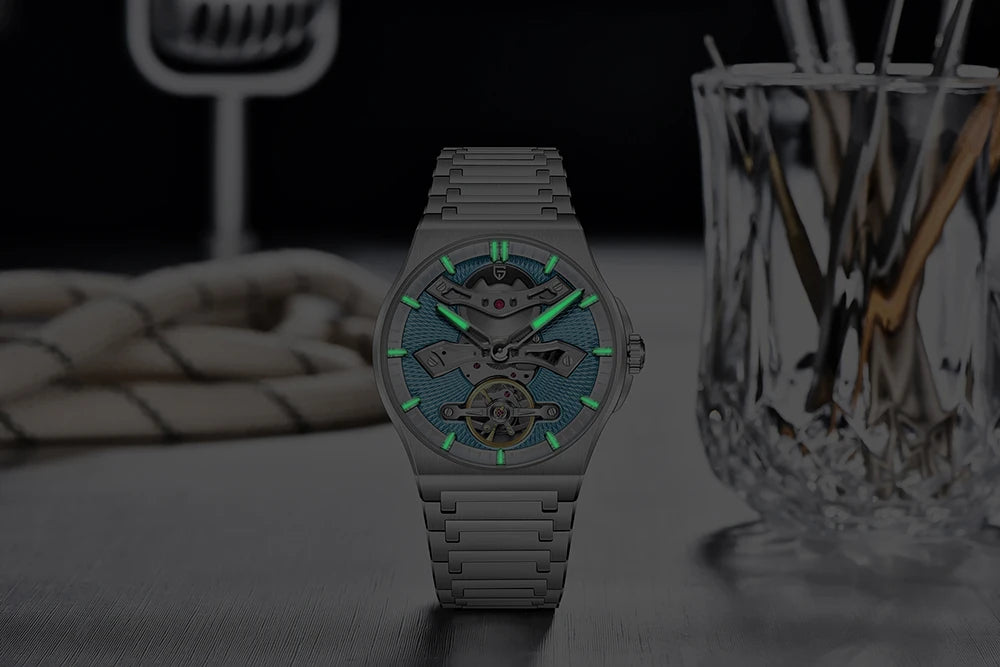 PAGANI DESIGN New 42MM Hollow Tourbillon Luxury Men Mechanical Watch Sapphire Glass Automatic Watches For Men Relojes hombres