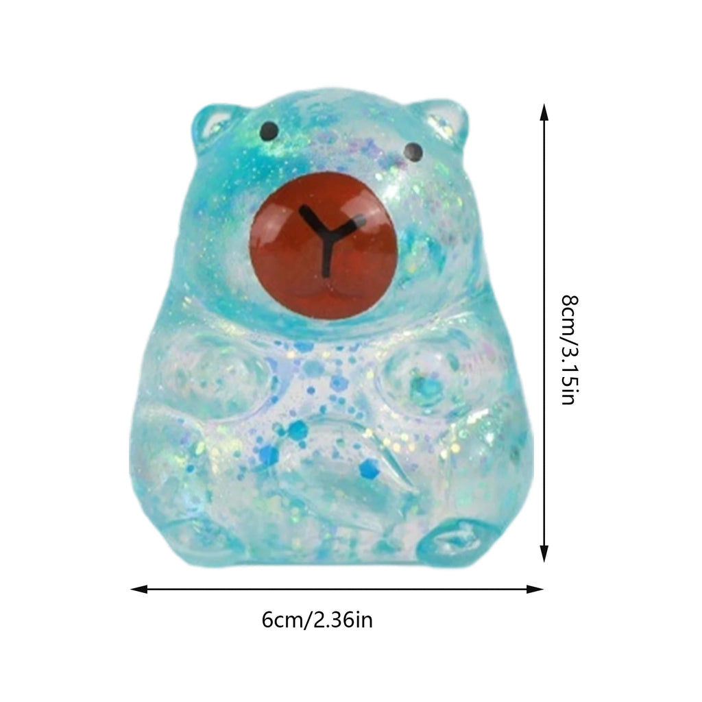 Maltose Cube Stress Squeeze Toy D ecompression Small Ice Cubes Anti Stress Slow Rebound Polar Light Colorful Squeeze TPR Block