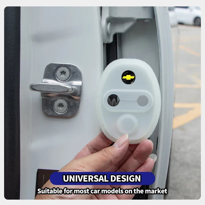 Silicone Car Door Protector - Shockproof, Mute, Dustproof For Chevrolet Silverado Impala Malibu Equinox Cruze Camaro Spark Aveo