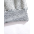 Men's Autumn and Winter Pattern Casual Two-Piece Set Hooded Sweatshirt and Pants withPockets Regular Fit Qutdoor Sport Suit