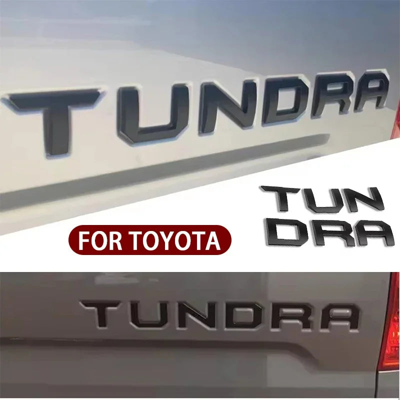 NEW 3D ABS Car Trunk Badge Letters Sticker for  Toyota Corolla Camry Yaris CHR Rav4 Avensis Auris Auto Accessories Highlander
