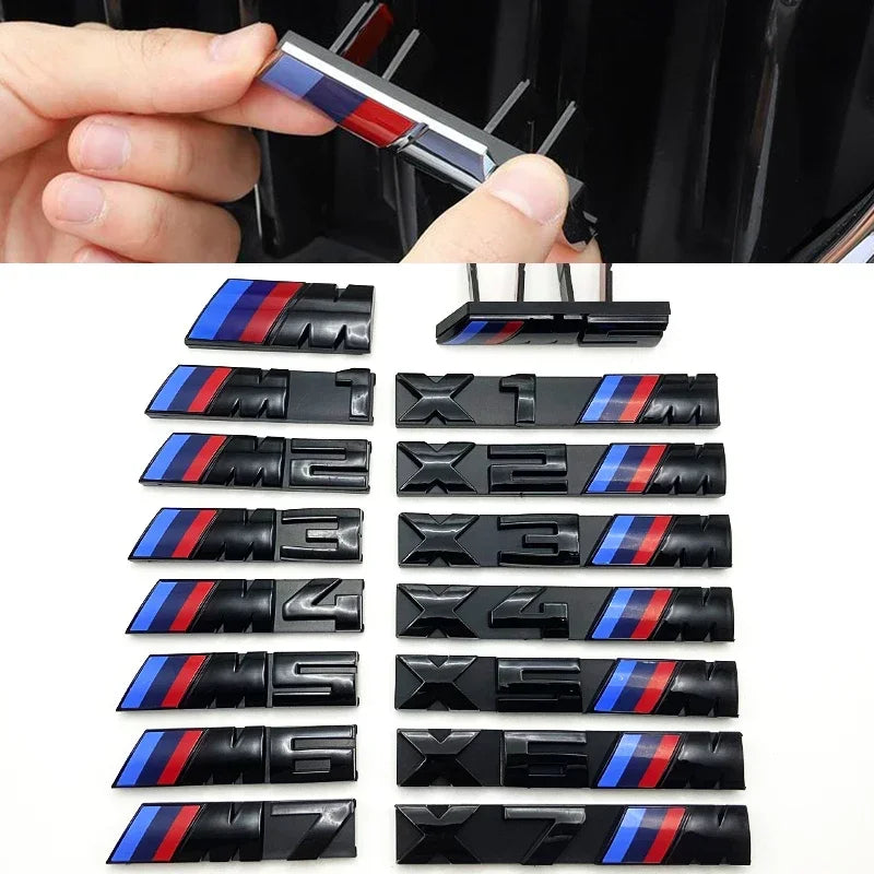 bbb 3D Car Front Grille M Badge Emblem Decoration Accessories BMW M3 M4 M5 G42 G30 G20 E90 E90 E93 E60 F10 F07 F34 F30 F20 G05