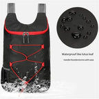 Mochila plegable multifuncional para exteriores, bolsa deportiva de tela de nailon impermeable y ligera de alta densidad para acampar, senderismo y viajes