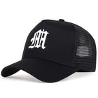 Unisex Personality Letter Embroidery Baseball Net Caps Spring Summer Outdoor Fishing Hat Adjustable Casual Hats Sunscreen Hat