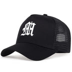 Unisex Personality Letter Embroidery Baseball Net Caps Spring Summer Outdoor Fishing Hat Adjustable Casual Hats Sunscreen Hat