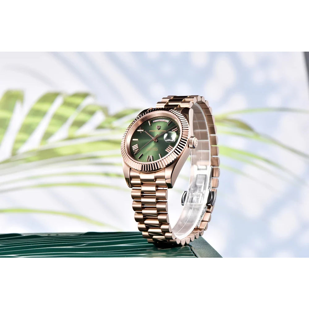 2025 New PAGANI DESIGN Men's Watch DD36 Rose Gold Luxury Automatic Watch For Men Mechanical Wristwatches Sapphire Mirror Clock