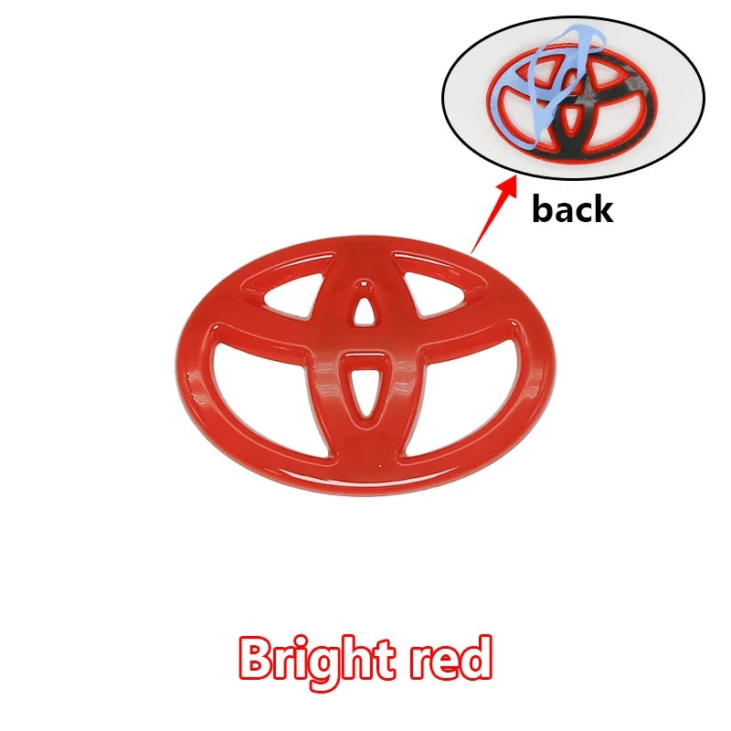 3D ABS Steering Wheel Emblem Cover Logo Badge Sticker for Toyota Corolla RAV4 Prius CHR Yaris Avensis Camry Auris Verso Accessor