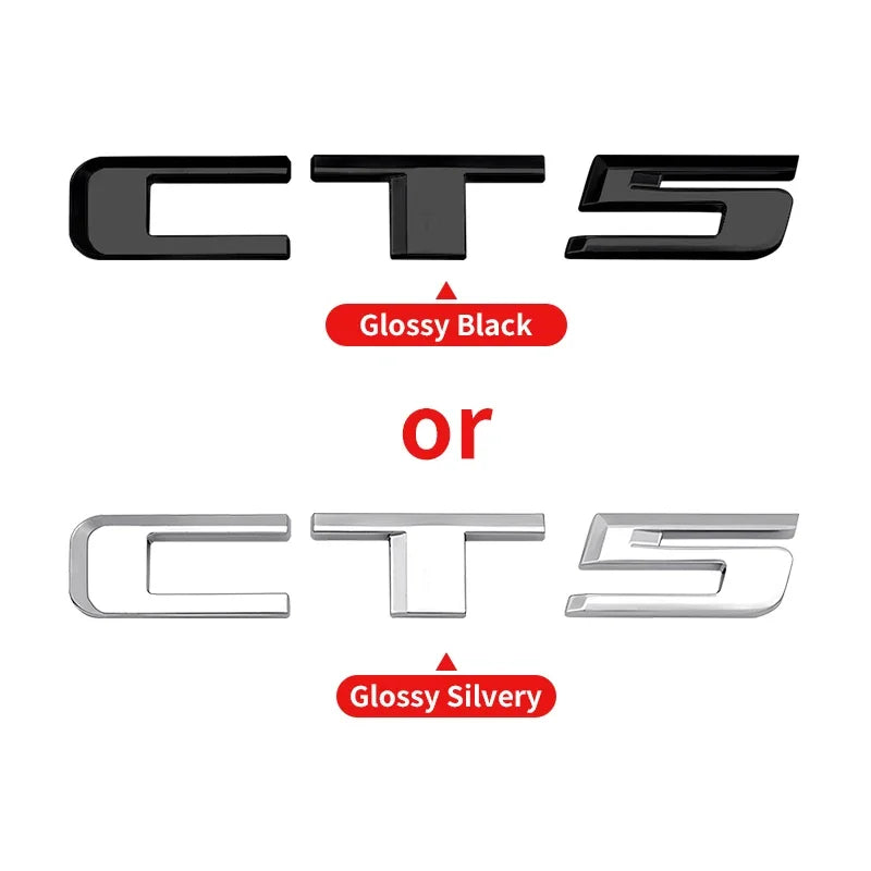 3D Car Rear Trunk Sticker Logo Letters Decals Badge For Cadillac CT4 CT5 CT6 CTS XT4 XT5 XT6 XTS ATS AWD 25T 28T 40T Accessories