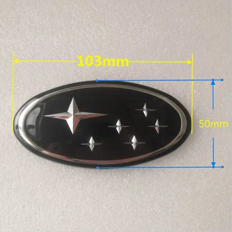 10.3X5CM Car Front Rear Logo Badge Emblem Sticker Decals for Subaru WRX Forester Outback Crosstrek Legacy Impreza Levorg 2025