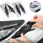 2PCS Auto Headlight Eyebrow Universal Car Lamp Cover Sticker Self-Adhesive Stripe Decal Decoration for Cars Bodys