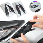 2PCS Auto Headlight Eyebrow Universal Car Lamp Cover Sticker Self-Adhesive Stripe Decal Decoration for Cars Bodys