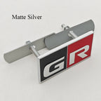 3D Metal Car Sticker GR SPORT Logo Fender Side Badge Rear Trunk Front Grille Emblem For Toyota Alphard Avensis Prius Crown Yaris