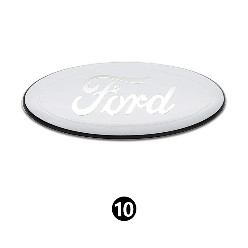 Ford Metal Full Size Front Rear Markings Car Logo For Focus Mondeo Ranger Fiesta Front Rear Trunk Emblem Metal Cover Sticker