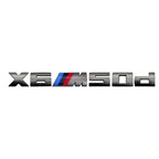 7.3cm for M logo new gray ABS letter sticker trunk badge For BMW X3 M40D 40I X4 M40D X5 M50D 50I X6 M50D 50I X7 M50D 50I