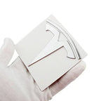 CAR Tesla Model 3 Mode Y Zinc Alloy Car Front Hood Logo Sticker Styling Auto Body Rear Trunk Emblem with Radian Accessories