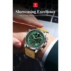 POEDAGAR Luxury Man Watch Quartz Waterproof Luminous Date Chronograph Leather Men Wristwatch Military Sports Men's Watches Reloj
