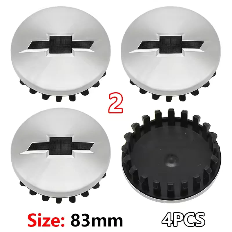 4PCS ABS Wheel Center Covers Hub Caps Badge for Chevrolet Malibu AVEO Corvette CRUZE EQUINOx IMPALA LACETTI TRAX ORLANDO Car Acc