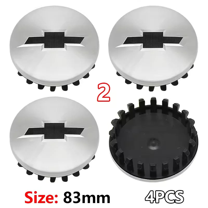 4PCS ABS Wheel Center Covers Hub Caps Badge for Chevrolet Malibu AVEO Corvette CRUZE EQUINOx IMPALA LACETTI TRAX ORLANDO Car Acc