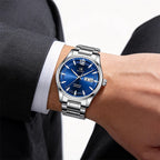 Shanghai Watch Business Men's Mechanical Watches 39mm Automatic Wristwatch 316L Stainless Steel Sapphire Glass reloj hombre 706