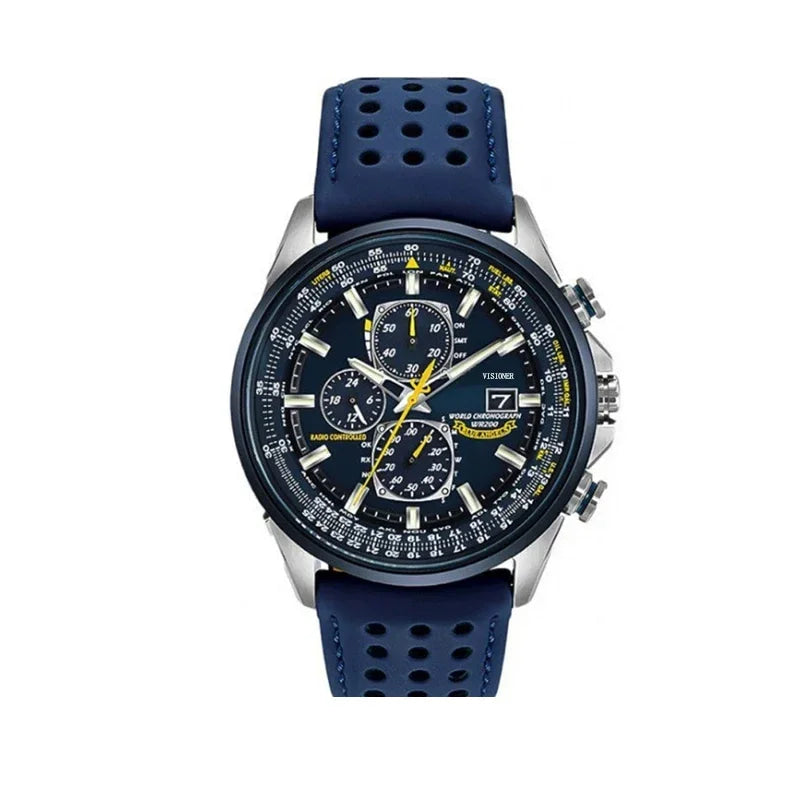 2026 High Quality Men's Quartz Watch Luxury Trend Luminous Multi-Function Chrono Stainless Automatic Watch Birthday Gifts