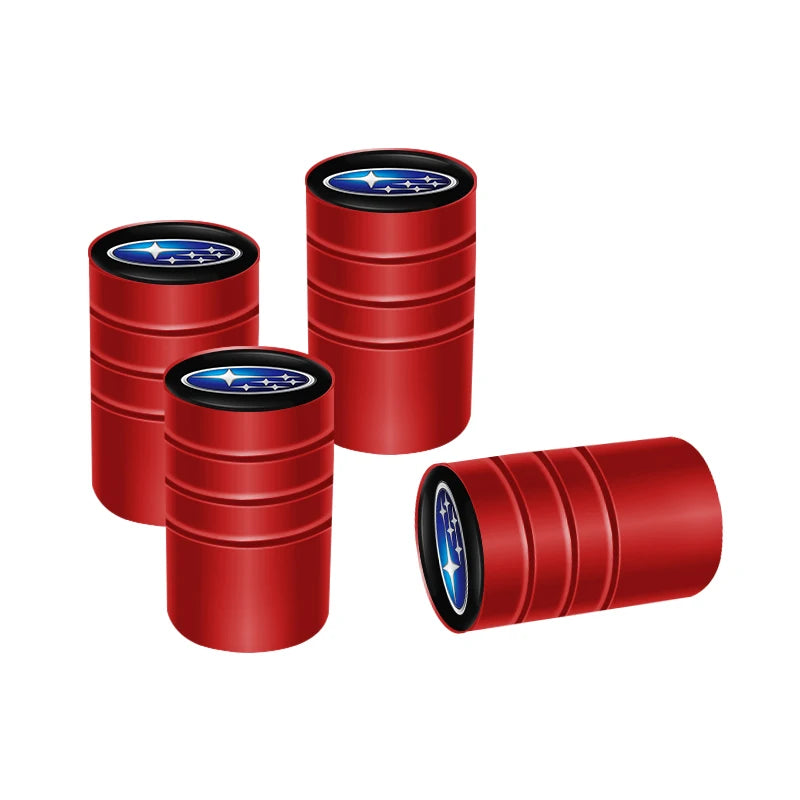 wheel tire Valve Cap Car+accessories Alloy For Subaru WRX STI Tribeca Crosstrek XV Forester BRZ Impreza Smart Outback stickers