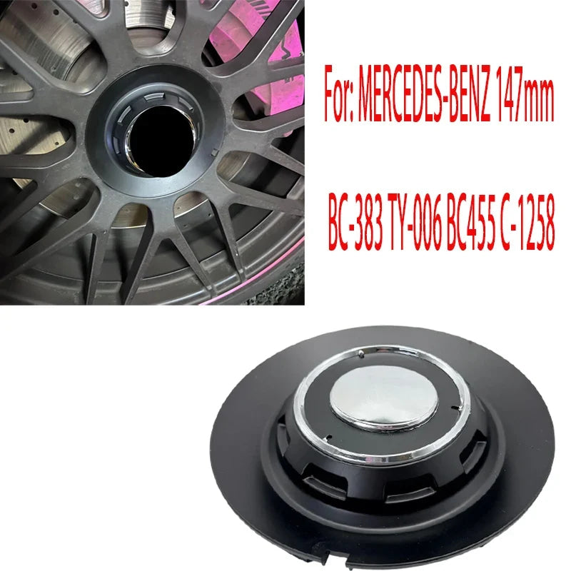 4PCS LOT Black Wheel Center Hub Cover Cap BC-383 BC383 Compatible with BC455 C-1258 C-1258-LA5B TY006 TY-006 for