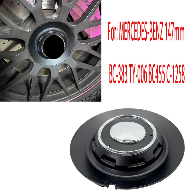 4PCS LOT Black Wheel Center Hub Cover Cap BC-383 BC383 Compatible with BC455 C-1258 C-1258-LA5B TY006 TY-006 for