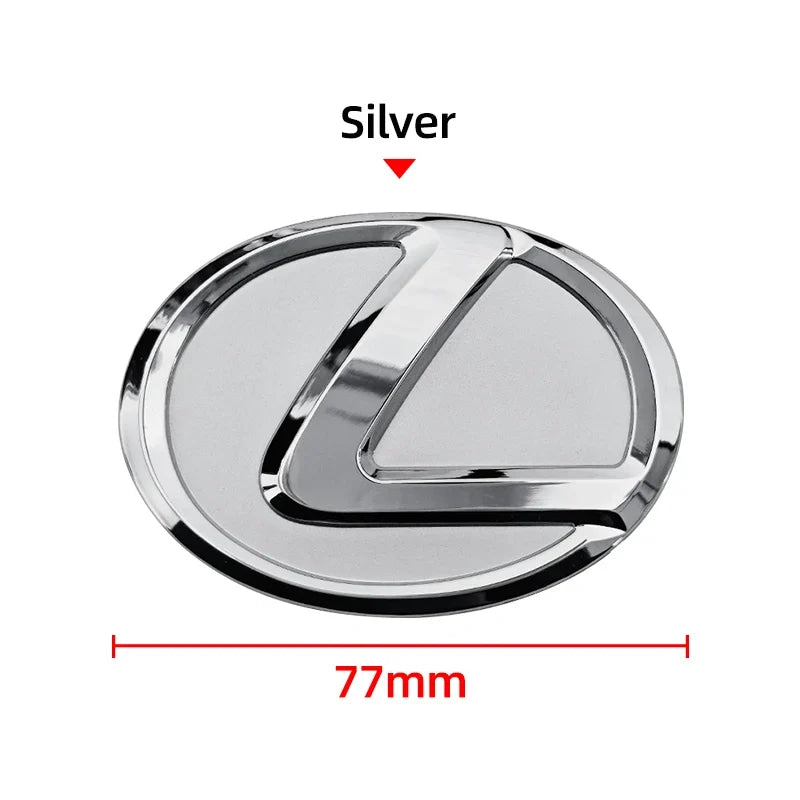 For Lexus ES240 ES250 IS250 LX460 RX270 RX300 RX350 65mm 77mm Metal Steering Wheel Emblem Logo Badge Sticker Decal Accessory