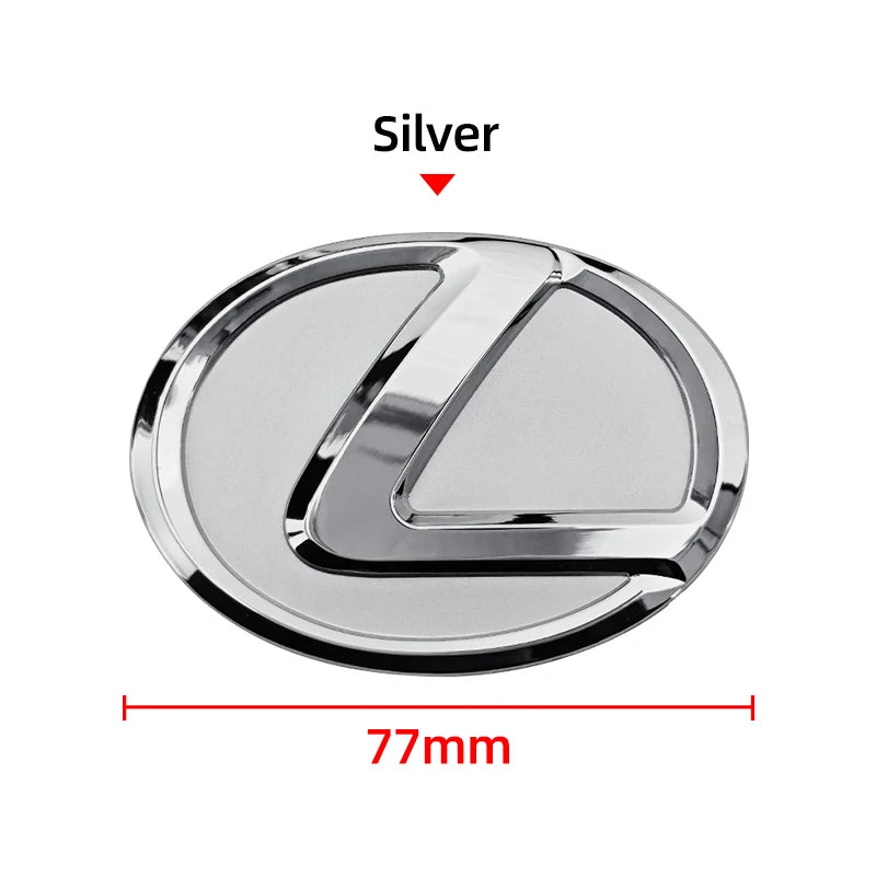For Lexus ES240 ES250 IS250 LX460 RX270 RX300 RX350 65mm 77mm Metal Steering Wheel Emblem Logo Badge Sticker Decal Accessory