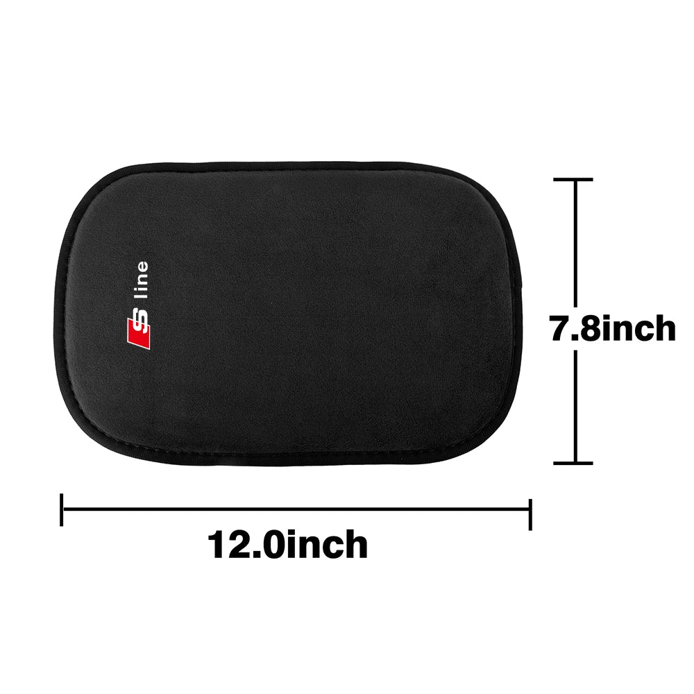 Car Armrest Storage Box Mat Center Sonsule Arm Rest Protection Cushion For Audi SLine Q7 Q2 Q3 F3 B8 B7 A3 8P 8V A6 C7 C6 Q5 8R