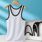 Men's Four Seasons Cotton Joker Vest White Black Color Basic Vest Fit Sports Fitness T-shirt Summer Bodybuilding Gym Tank Tops
