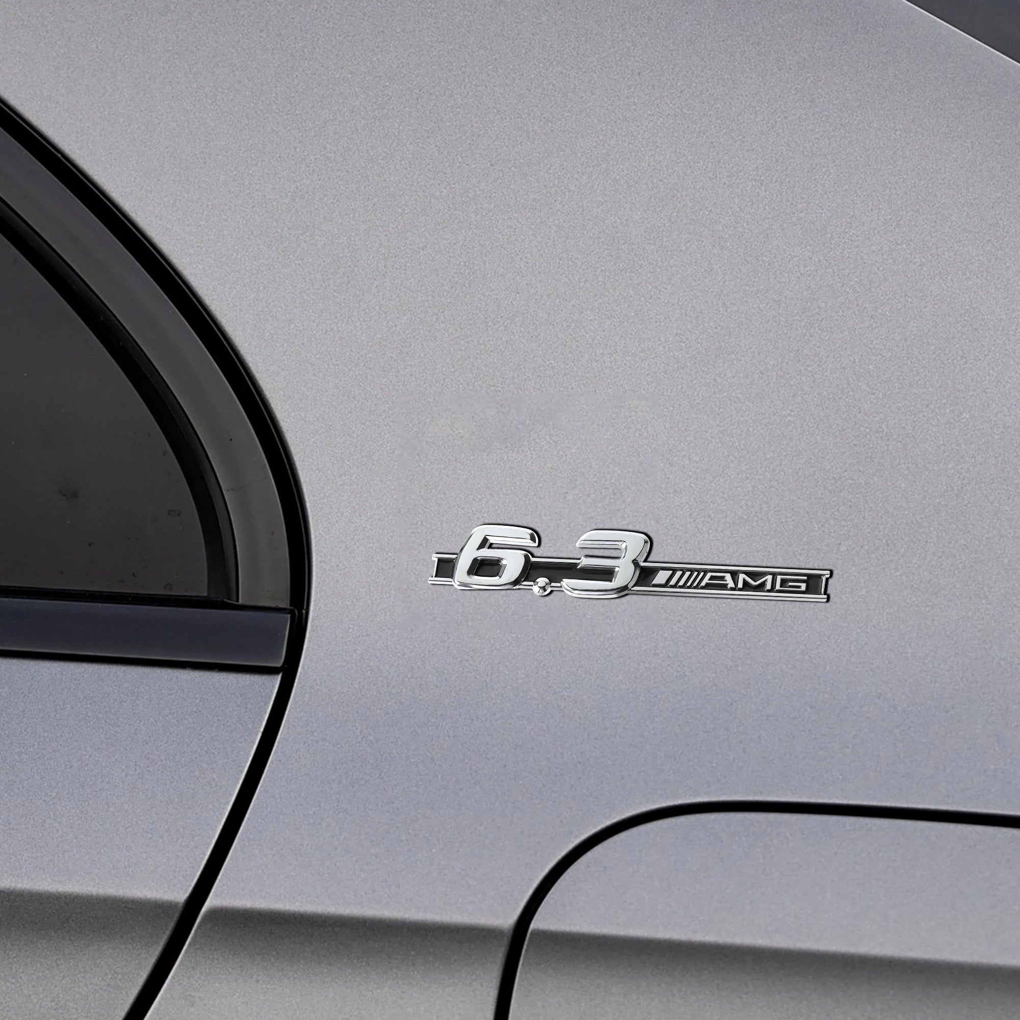 3D ABS Car Styling Logo 3.2 5.5 6.3 6.5 AMG Badge Fender Side Rear Trunk Sticker for Mercedes Benz A CLA GLC W108 W222 C180 W190