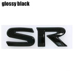 1pcs 3D SV SR ABS Car Rear Letter logo sticker Rear Bumper tail door trunk sticker car rear Emblem sticker styling Accessories