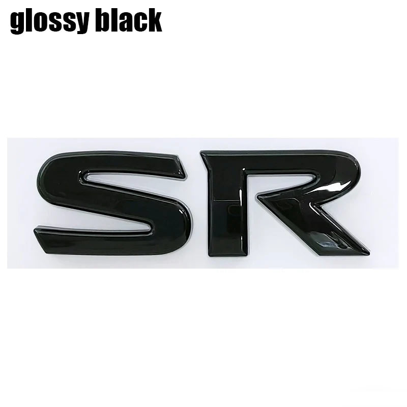 1pcs 3D SV SR ABS Car Rear Letter logo sticker Rear Bumper tail door trunk sticker car rear Emblem sticker styling Accessories