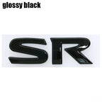 1pcs 3D SV SR ABS Car Rear Letter logo sticker Rear Bumper tail door trunk sticker car rear Emblem sticker styling Accessories