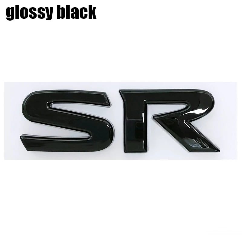 1pcs 3D SV SR ABS Car Rear Letter logo sticker Rear Bumper tail door trunk sticker car rear Emblem sticker styling Accessories