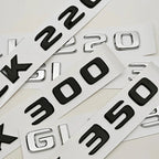 3D ABS Car Logo 4 Matic GLK220 GLK300 GLK350 Emblem Letters Sticker Rear Trunk Badge for GLK W204 X204 GLK220 GLK300 GLK350