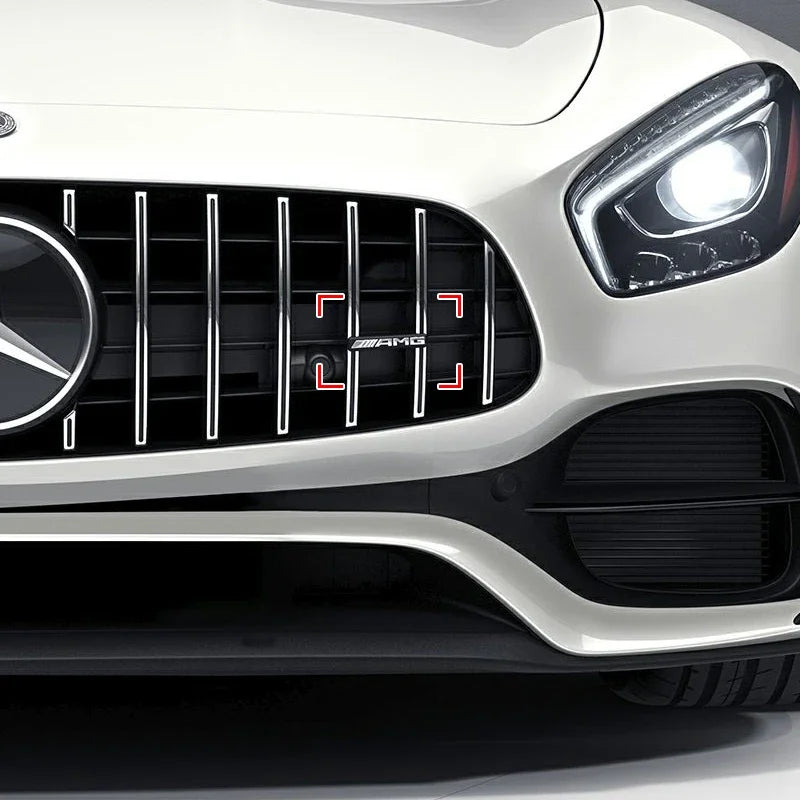 3D ABS Logo AMG Emblem Car Front Grille Badge Caps For Mercedes Benz GLC A B C E Class W204 W205 W212 W213 GT AMG Accessories
