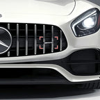 3D ABS Logo AMG Emblem Car Front Grille Badge Caps For Mercedes Benz GLC A B C E Class W204 W205 W212 W213 GT AMG Accessories