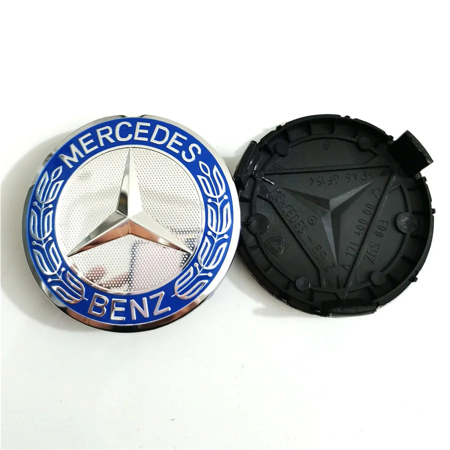 4PCS 75mm Car Wheel Center Hub Caps Cover for Mercedes Benz B/C/E/S Class A Class C200L GLC GLK CLA Accessories