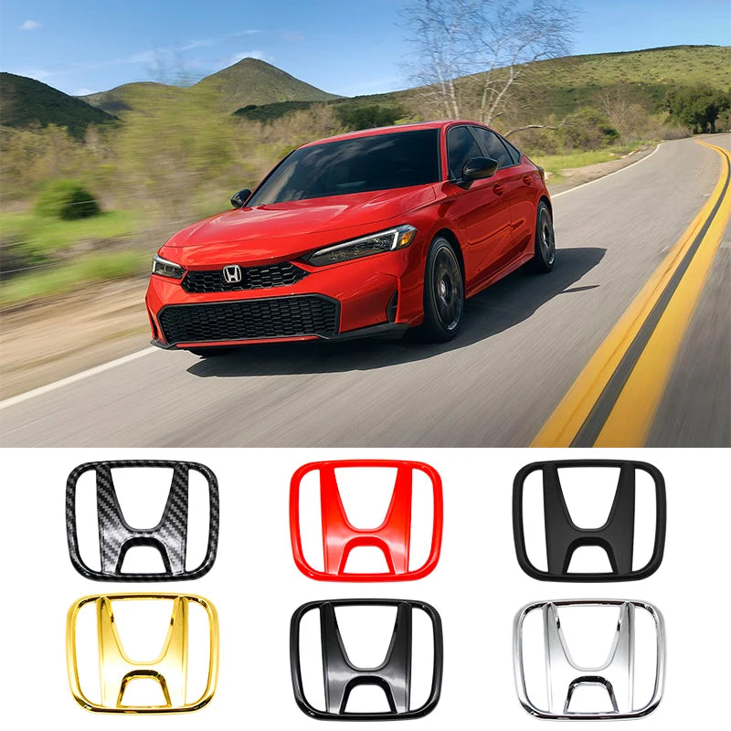 ABS Car Front Hood Grille Emblem Rear Trunk Badge Sticker for Honda CR-V STEPWGN Civic Accord City XR-V Envix ODYSSEY VEZEL Fit
