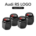 3D Metal Tire Valve Caps Car Tyre Air Stems Cover For Audi S Line A1 A3 A4 A5 A6 A7 S3 S4 S5 S6 S7 Q3 Q4 Q5 Q7 Q8 Accessories