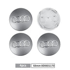 4pcs 60/61/68/69mm Car Wheel Center Hub Cap Rim Cover Car Goods For Audi B7 B5 B6 B8 B9 8P A3 A4 A5 A6 A7 A8 Q3 Q5 Q7 Q8 A1 8V