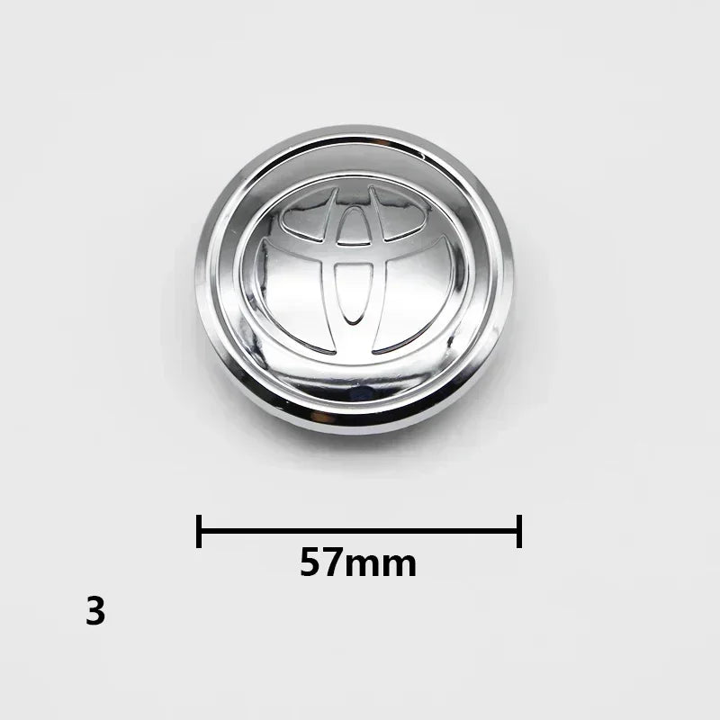 4Pcs 57/62mm Car Wheel Center Hub Caps For Toyota Rav4 Aygo Yaris Corolla Camry Car Tire Center Decoration Stickers Accessories