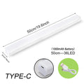 Luz LED nocturna inalámbrica con Sensor de movimiento, luz recargable tipo C para armario, lámpara de armario, retroiluminación de escalera para cocina LED