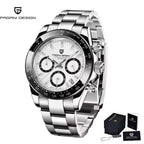 40mm New V2 PAGANI DESIGN Classic fashion Men Quartz Watches Sapphire Retro Chronograph Stainless Steel Waterproof Watch for Men