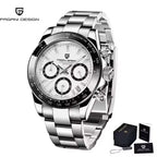 40mm New V2 PAGANI DESIGN Classic fashion Men Quartz Watches Sapphire Retro Chronograph Stainless Steel Waterproof Watch for Men