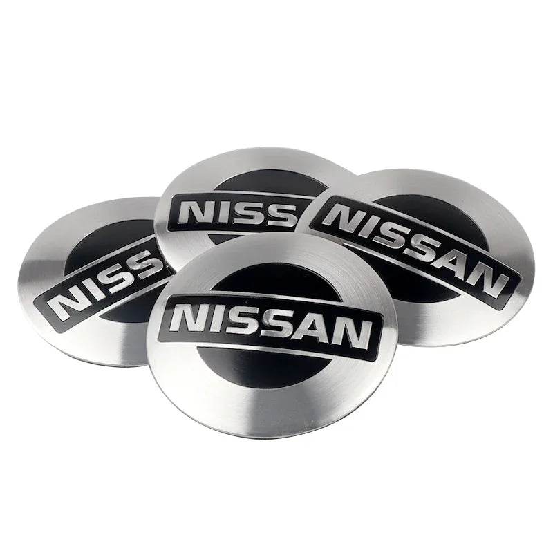 4Pc 56/60mm Wheel Center Hub Rim Caps Car Wheel Hub Covers Fit For Nissan X-Trail Qashqai Almera Note Leaf J10 Teana V36 Tiida
